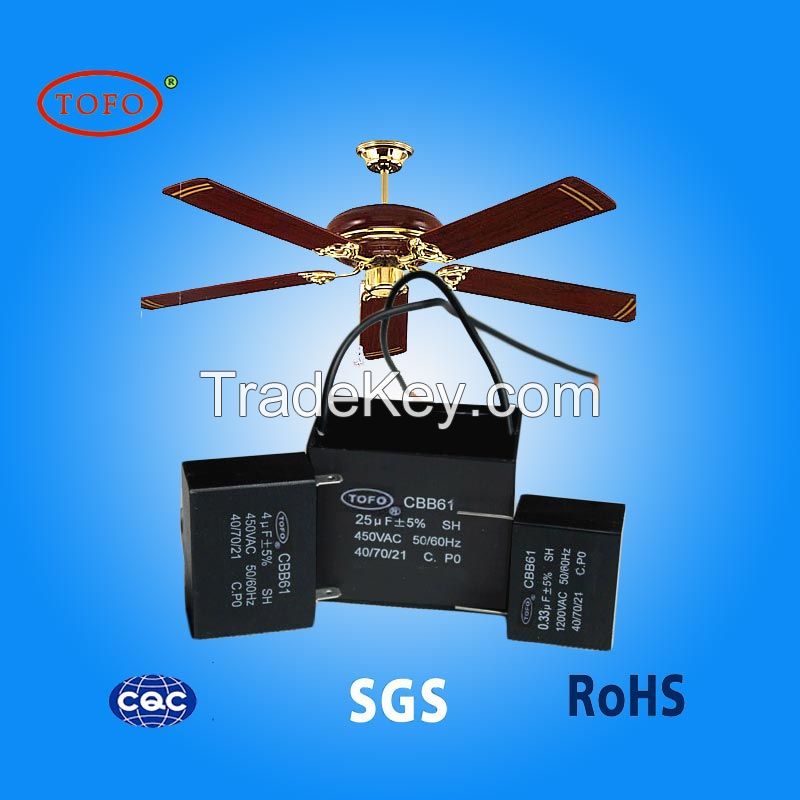 CBB61 fan ac motor capacitors