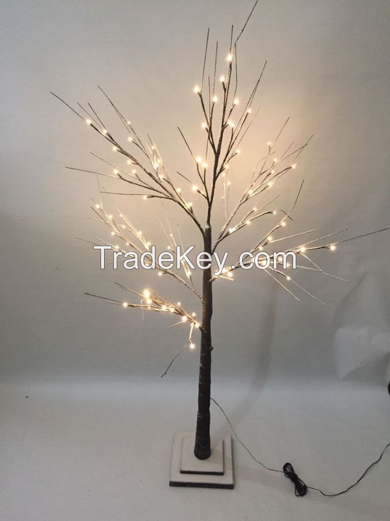 led snow tree , led tree light with snow , led christmas