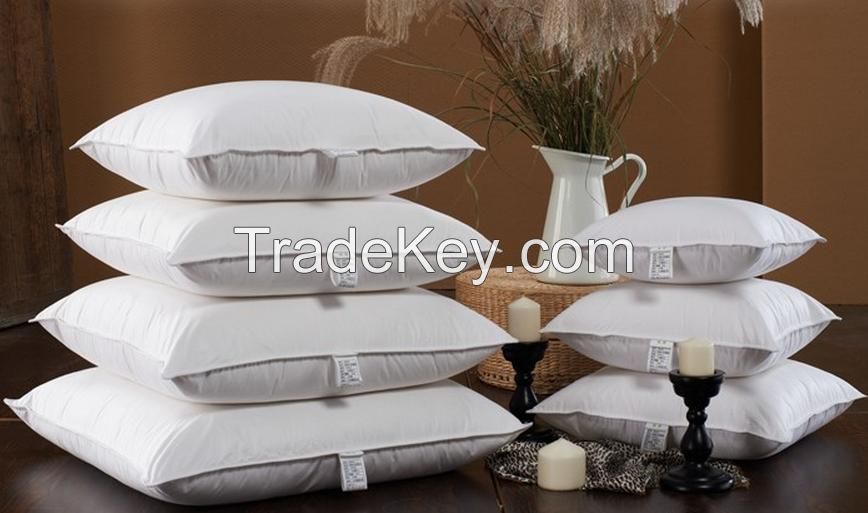 China Wholesale Bamboo Fiber Duck Feather Pillow For USA Market