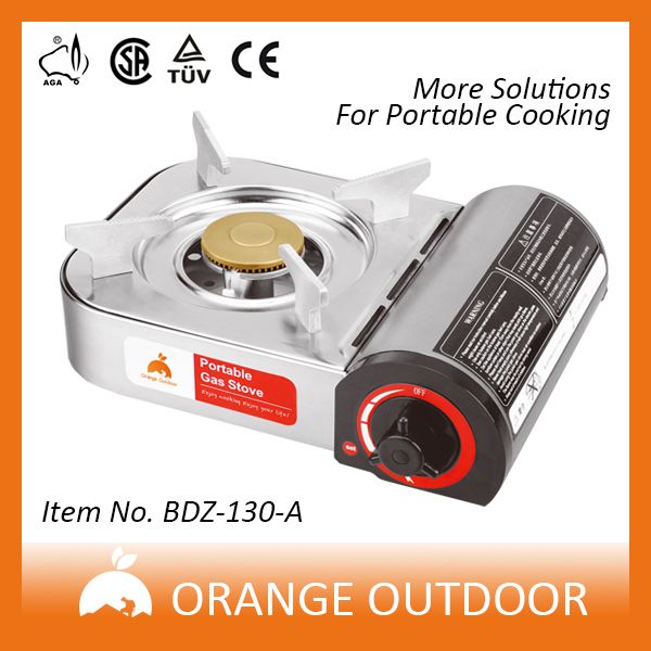 mini portable gas stove, stainless steel camping butane gas stove
