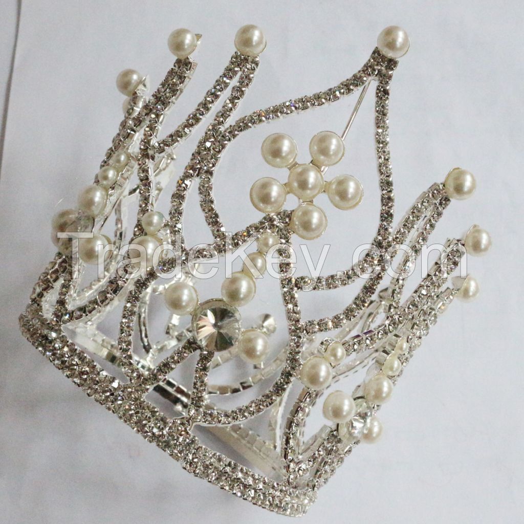 New Rhinestone round crown &amp; tiaras , Fashion hair ornament , wedding accessories