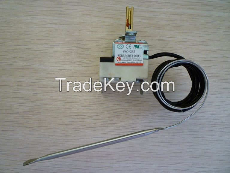 Electric Fryer Capillary Thermostat With Ul And Ce 