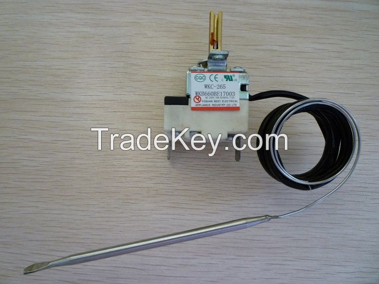 Electric Fryer Capillary Thermostat With Ul And Ce 