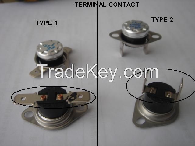 KSD Thermostat with Different Terminal