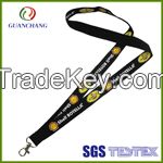 Cheap custom sublimation printing polyester lanyards