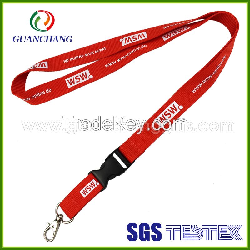 Advertising environment-friendly printed funny polo lanyards for events