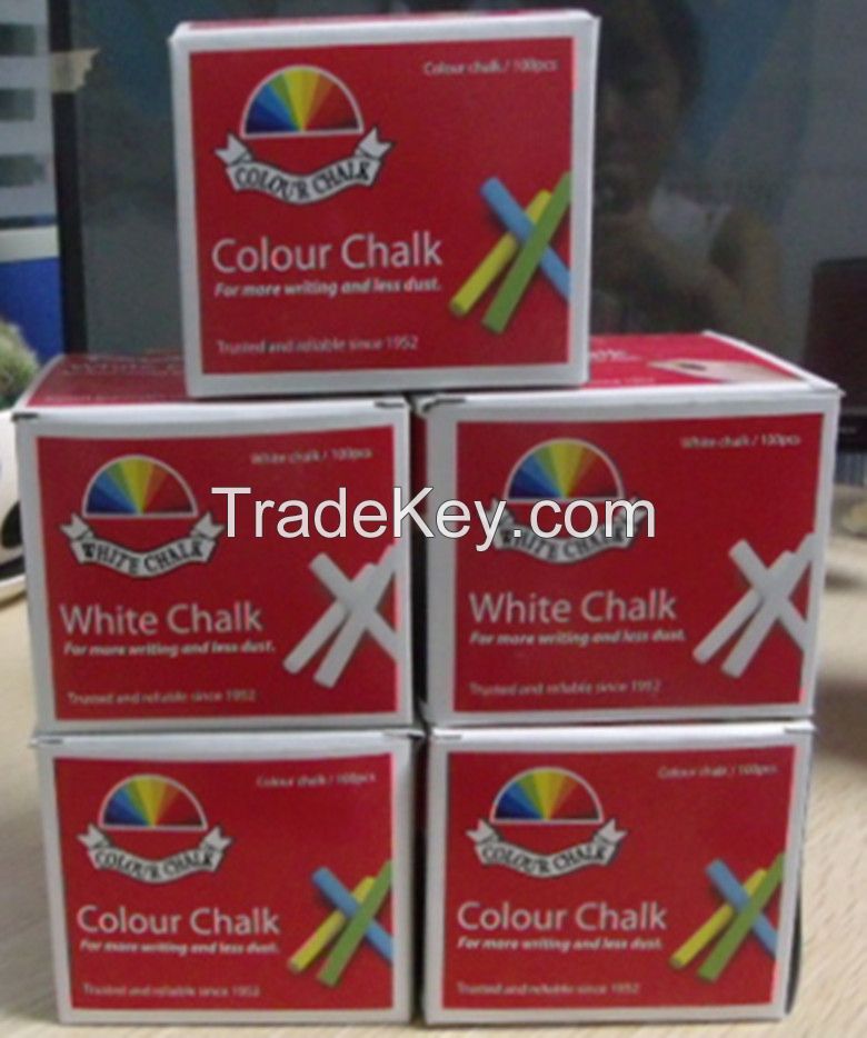 Dustless Teaching Chalk in color box , Blackboard chalk , chalk for school, 100pcs hot sell coloured chalk dustless chalk good for school