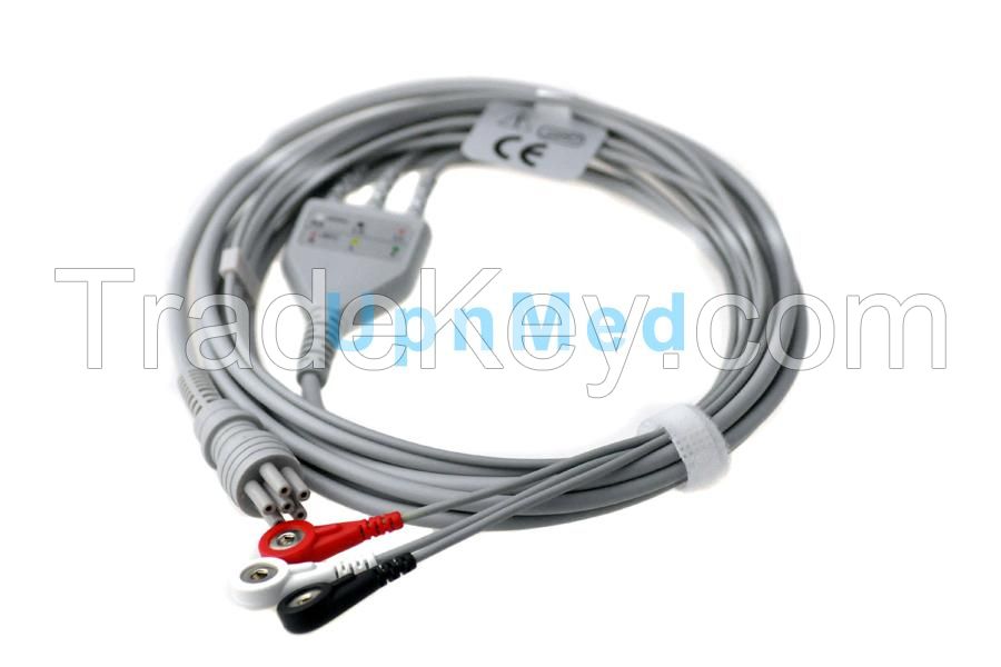 Colin BP88S ECG cable with leadwires