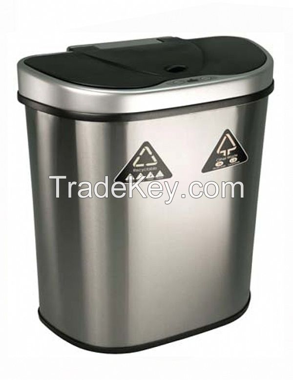 DZT-70-11R stainless infrared sensor trash can waste bin litter bin