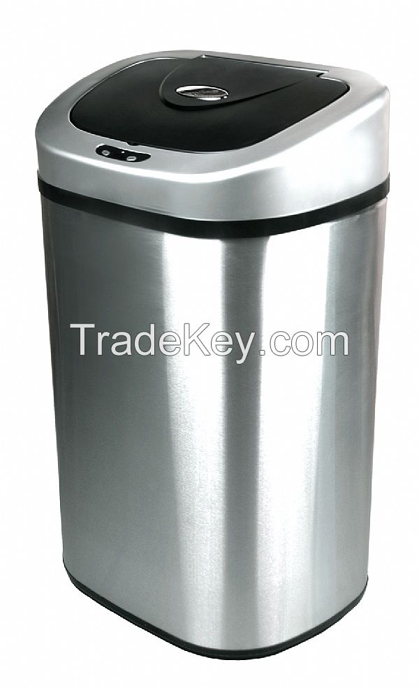 DZT-80-4 stainless infrared sensor smart trash receptacle waste bin