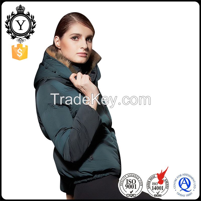 2016 COUTUDI winter insulated light duck down feather puffer hooded down jacket women