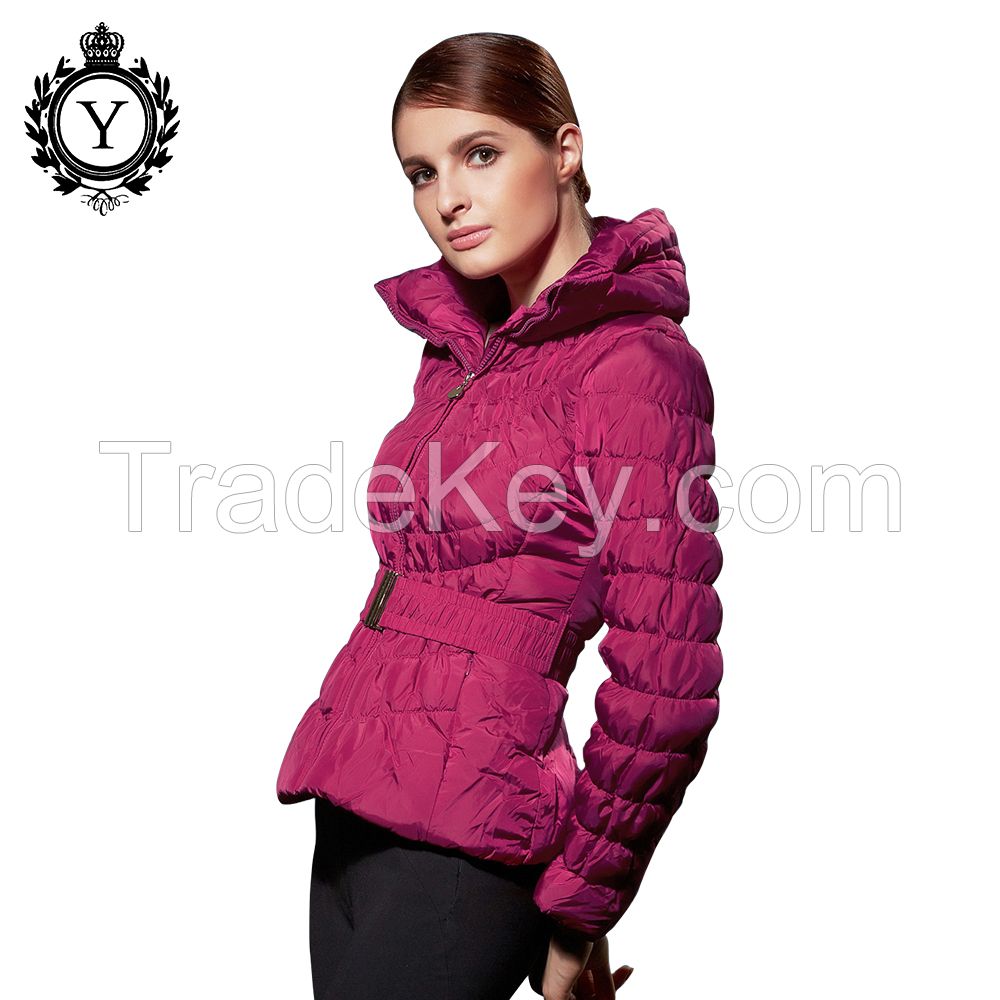 COUTUDI on sale premium warmest lady ultra thin foldable quilted light black down jacket