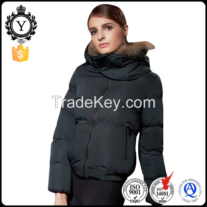 2016 COUTUDI winter insulated light duck down feather puffer hooded down jacket women