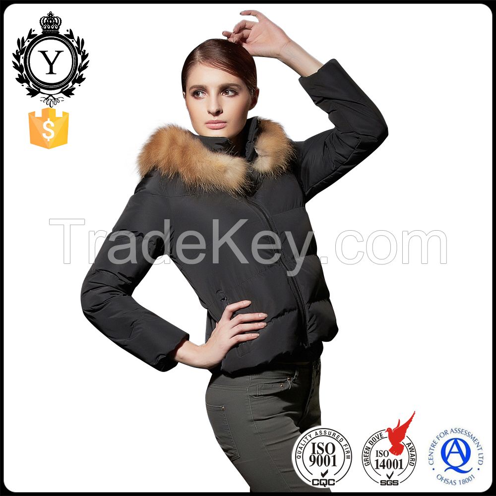 COUTUDI 2016 Top Rated Luxury Ultra Warm Sexy Winter Fur Best Down Coat for Women