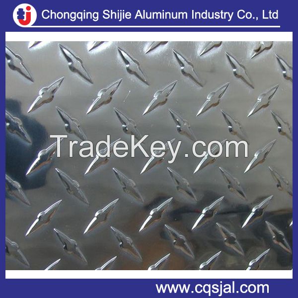 embossed aluminum tread sheet / anti-slip alumnium checkered plate