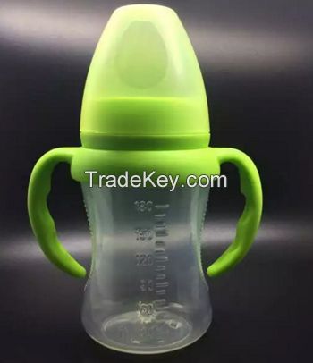 Wide neck PP baby feeding bottle