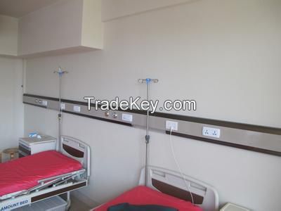 Hospital patient bed wall mounted medical bed head unit