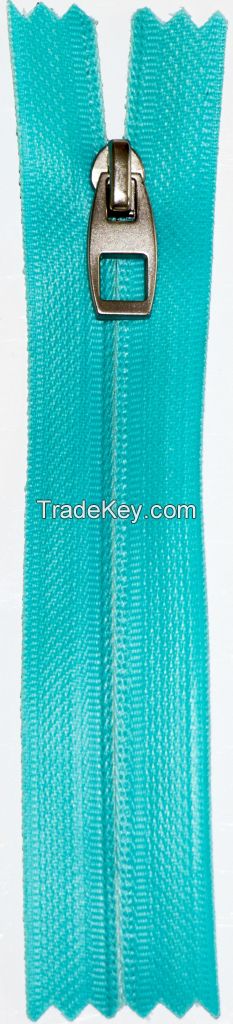 3# nylon zipper with waterproof, lace tape