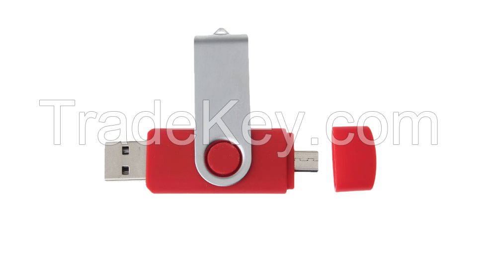 Best selling wholesale high speed swivel OEM OTG USB flash drive for mobile phone and computer