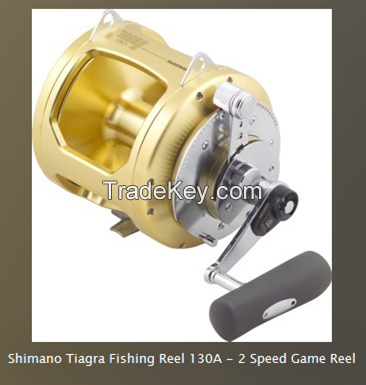 Shi-mano Tiagra Fishing Reel 130A - 2 Speed Game Reel By Fishing