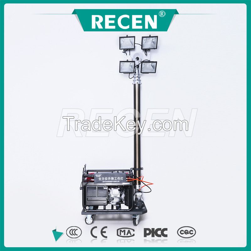 China supplier lifter lighting equipment 4*500w light tower RYFW921