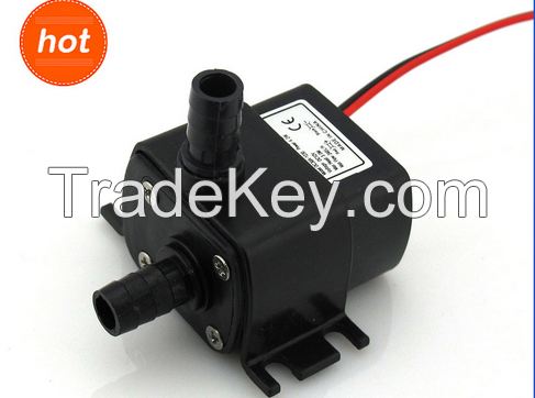 12V Mini DC Pump, 240LPH, 3M 4.2W, Submersible, Super long life>30000