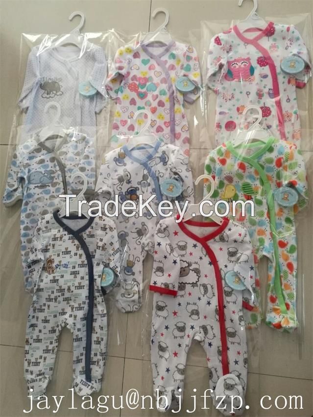 100% cotton baby rompers