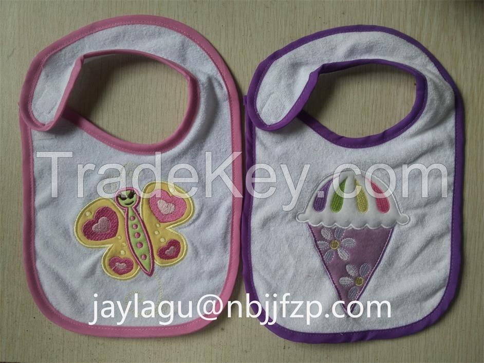 Baby bib with emb