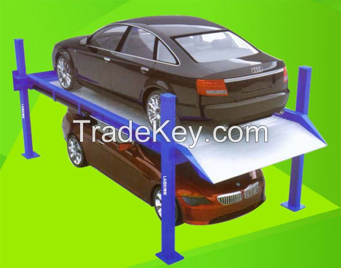 Simple parking equipment pitching type home garage