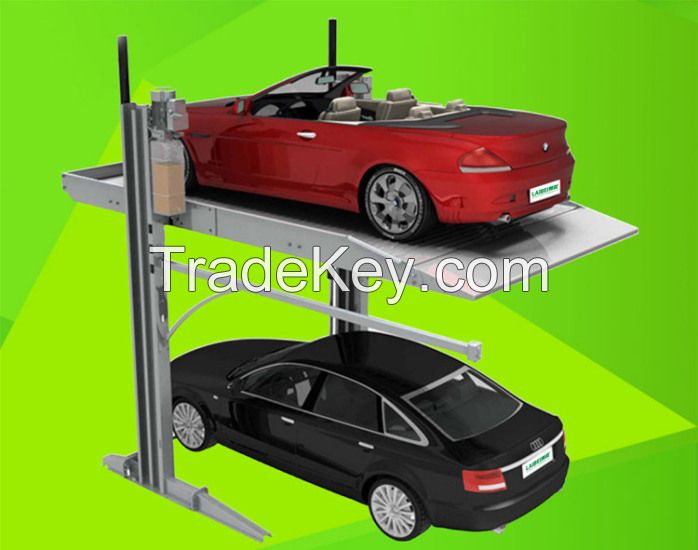 Simple parking equipment pitching type home garage