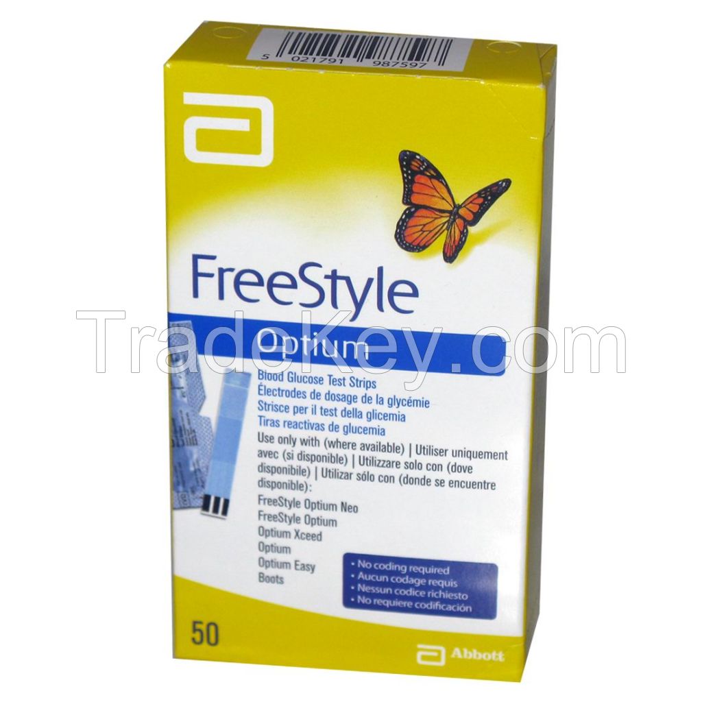 FreeStyle Optium Blood Glucose Test Strips 50ct