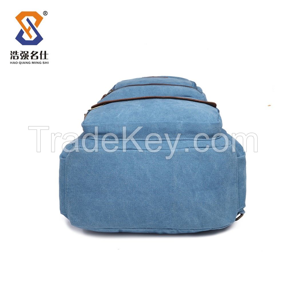 High quality backpack/ vintage canvschool backpack/ Short term travelling backpack/ canvas shoulder bags