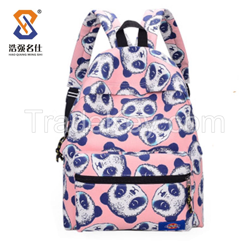 Cute Animal Backpack Pandan Printing Canvas bags/ Canvas Backpacks Bag/ shoulder bags/ school bags