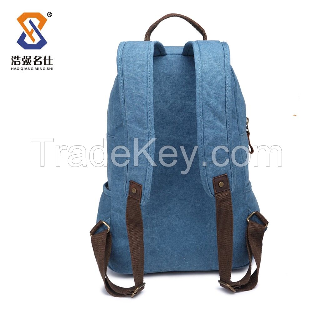 High quality backpack/ vintage canvschool backpack/ Short term travelling backpack/ canvas shoulder bags