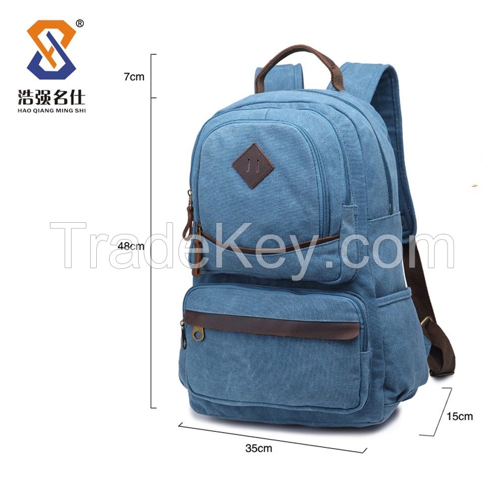 High Quality Backpack/ Vintage Canvschool Backpack/ Short Term Travelling Backpack/ Canvas Shoulder Bags