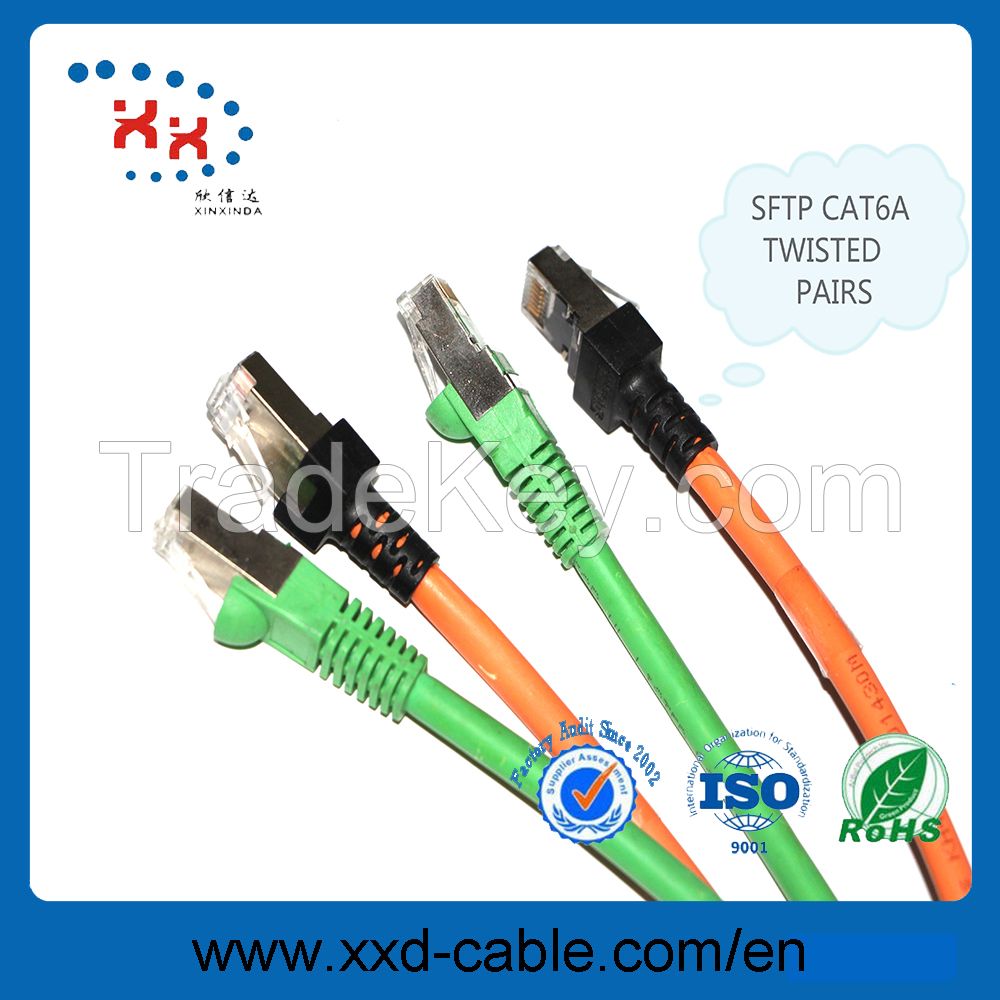High quality SFTP cat6a 26AWG pure copper ethernet cable