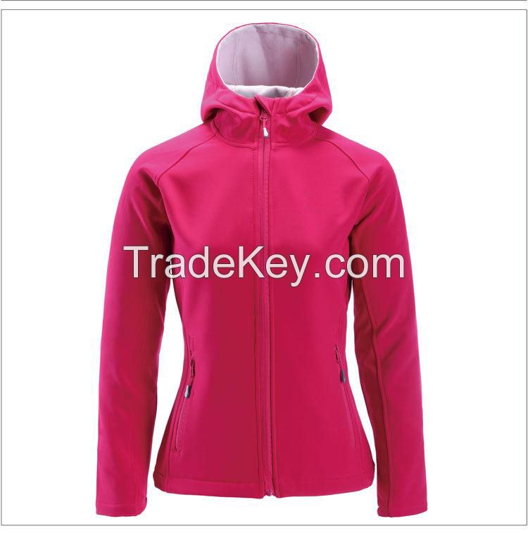 2016 high quality outdoor women's softshell jacket