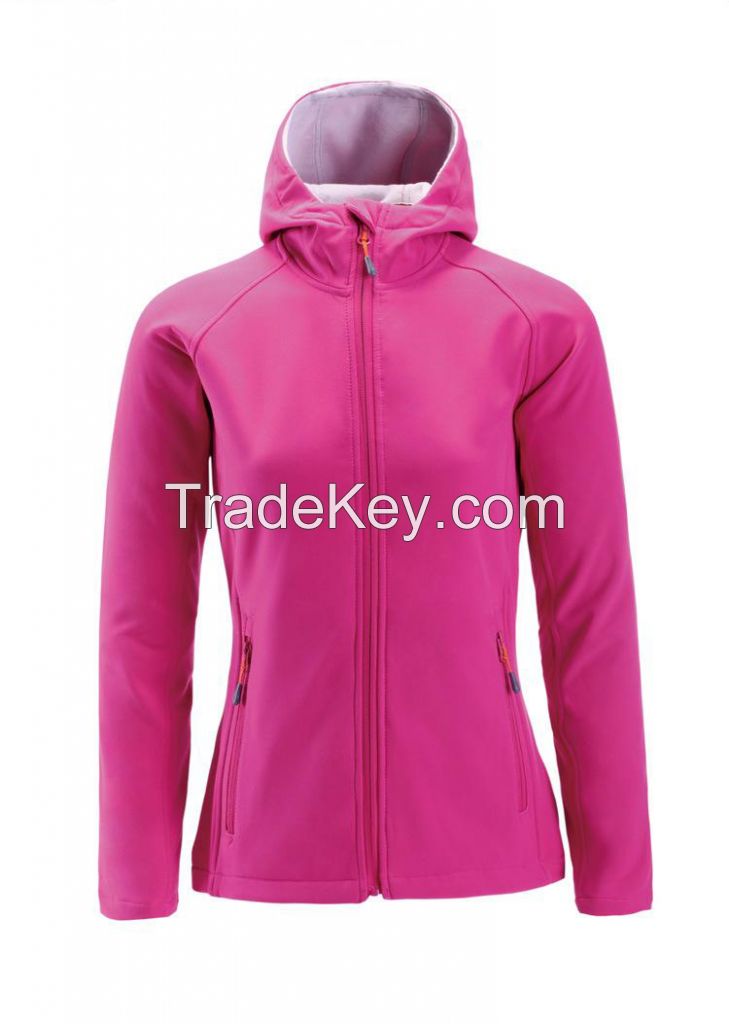 2016 high quality outdoor women's softshell jacket