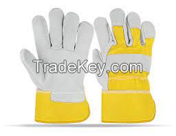 Split leatther working gloves