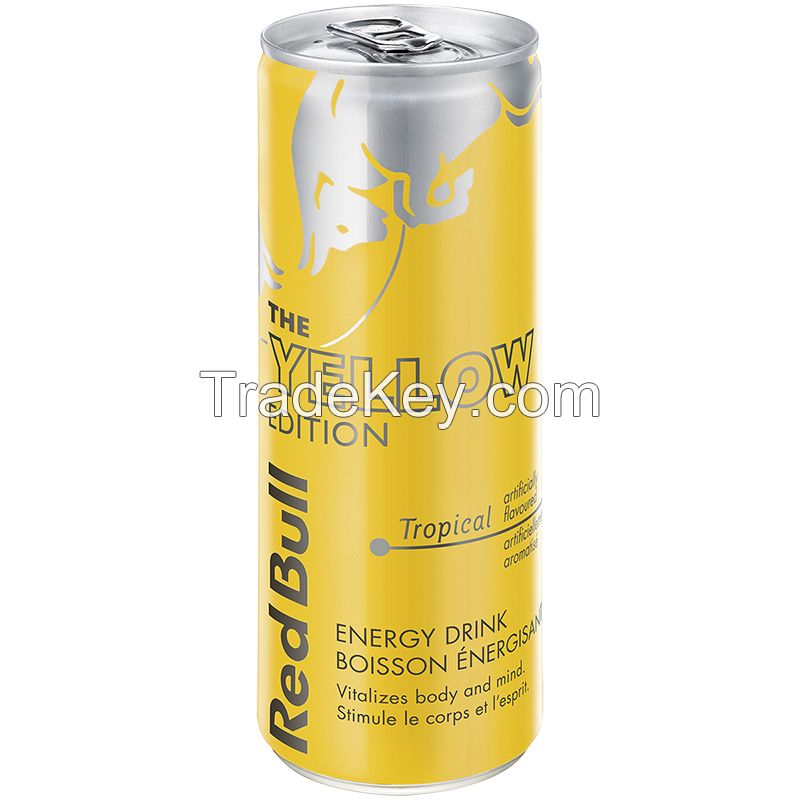 Empty aluminum 250ml  slim can for energy drink
