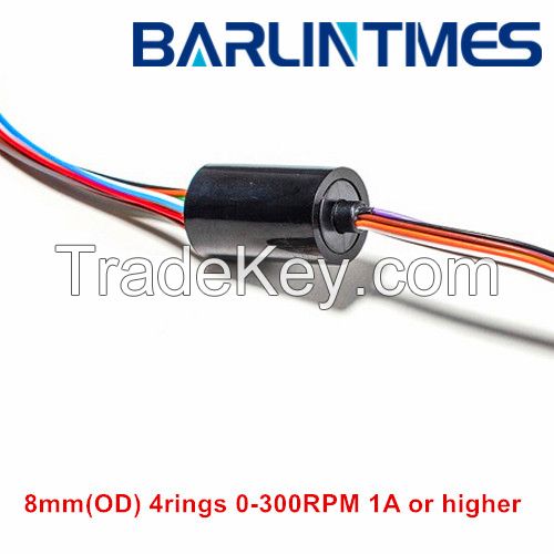 capsule slip ring with 8.3mm(OD) 4circuits 1A for CCTV, robot, UAV, rotary table from Barlin Times