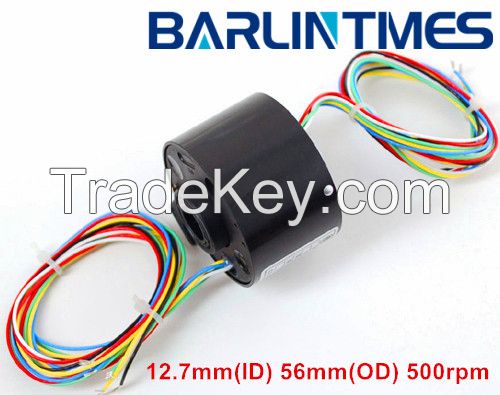through bore slip ring of 12mm(ID) 5/10/15A for radar, military equipment from Barlin Times
