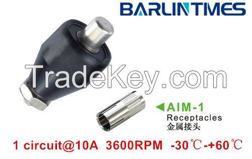 Mercury slip ring with 3600RPM working speed and big current for military machine from Barlin Times