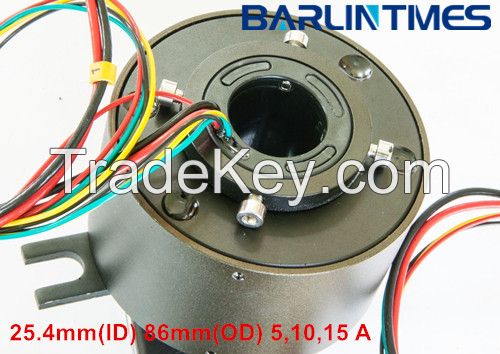 separate slip ring of 3 circuits 300 RPM for medical machine, CCTV, robot from Barlin Times