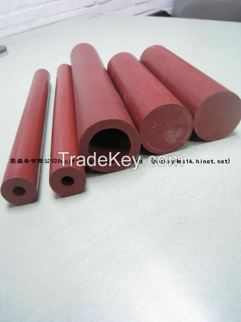 PTFE(TEFLON) TUBE ROD-color in maroon