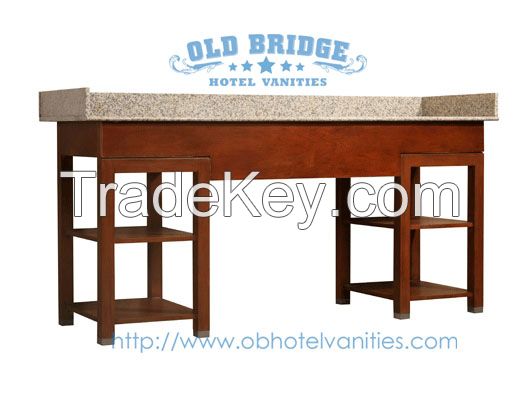 high quality but low price wooden bathroom vanity and bases cabinet with granity countertop