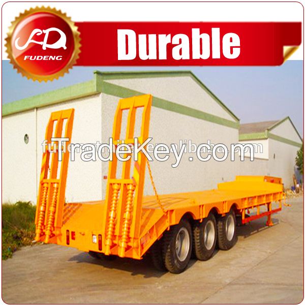 Mass price factory supply low bed trailer
