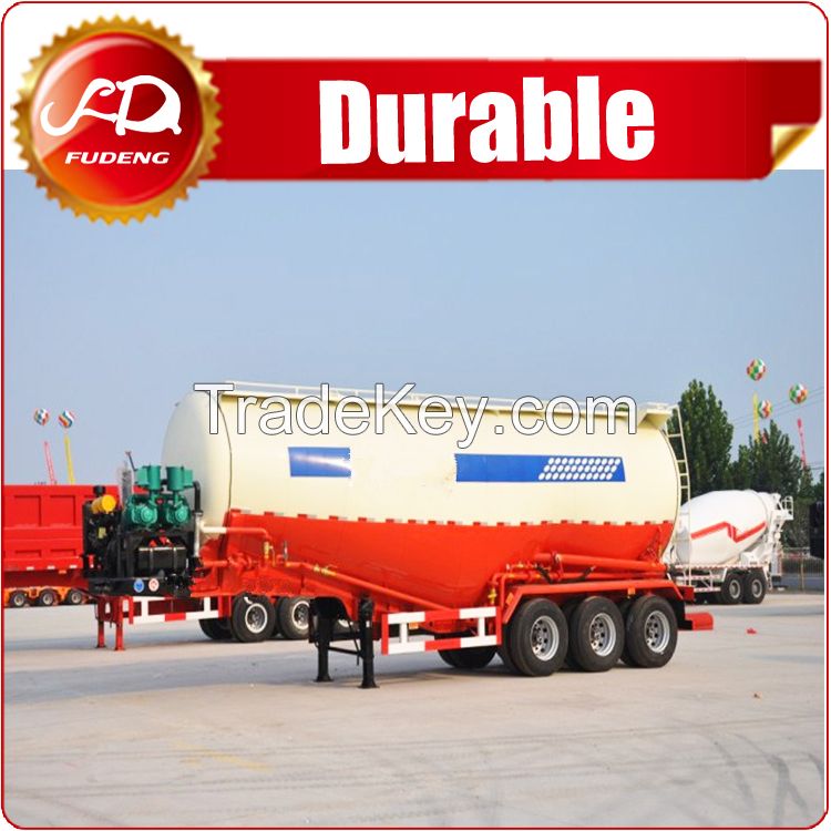 Bulk powder material transport truck tanker , 3 or 2 axle Cement Bulker semi trailer for sale in Pakistan