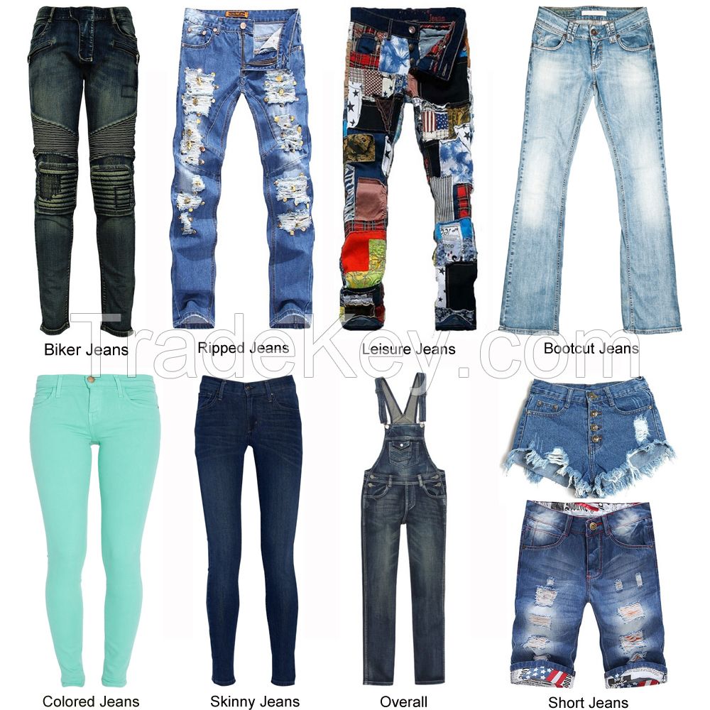 Hot Sale High Waisted Skinny Denim Pants For Men Ripped Jeans