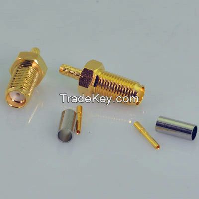 sma female connector  for cable rg 178 rg316 lmr195,straight type